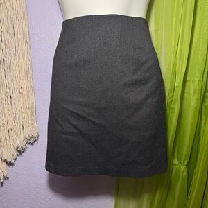 Vintage Countess Charcoal Gray Pencil Skirt | Made in USA | Size M
